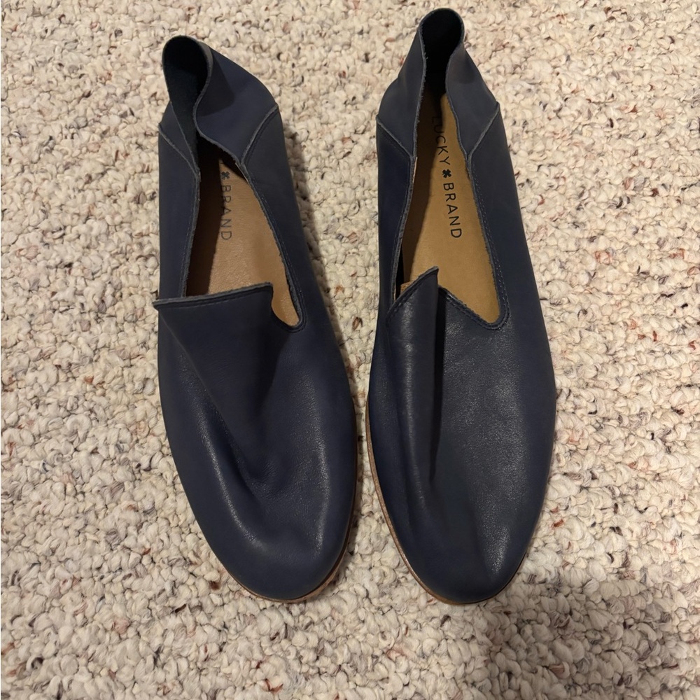Lucky Brand Dark Blue Slip-On Shoes